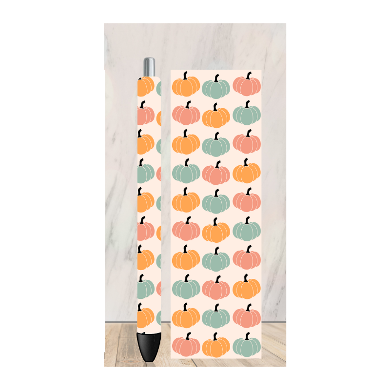 Pastel Pumpkins Pen Wrap