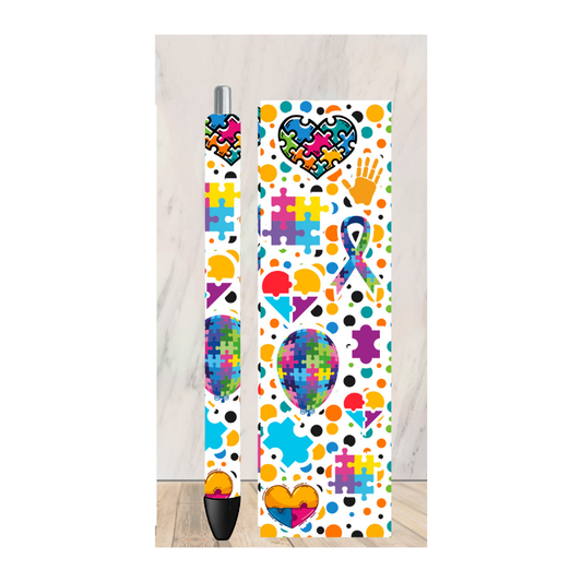 Autism 1 Pen Wrap