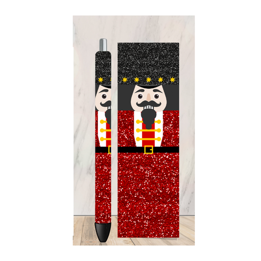 Glitter Nutcracker Pen Wrap