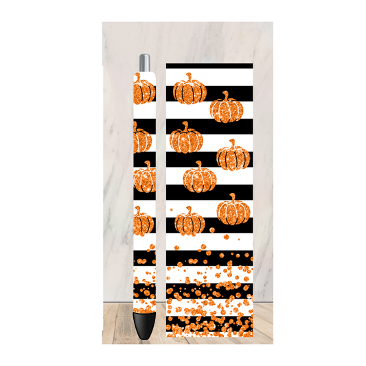 Striped Pumpkins Pen Wrap