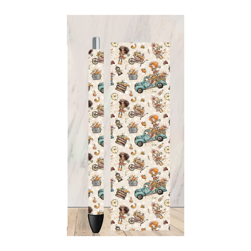 Fall Trucks Pen Wrap