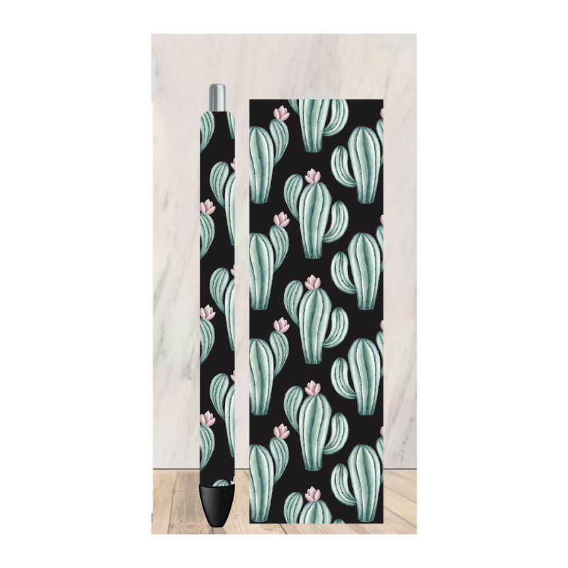 Black Cactus Pen Wrap