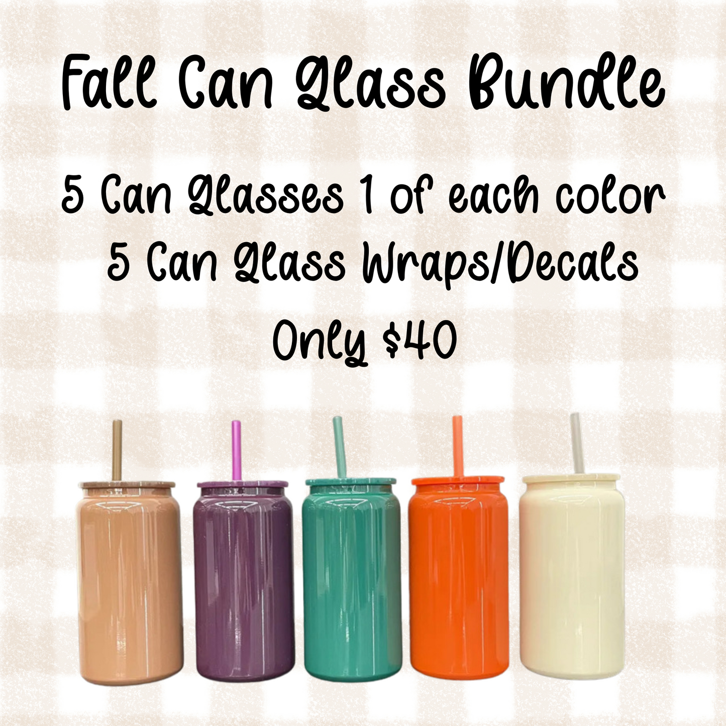 Fall Can Glass Bundle