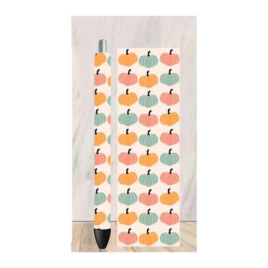Pastel Pumpkins Pen Wrap
