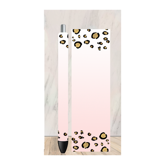 Pink Ombre Cheetah Pen Wrap