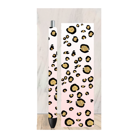 Pink Cheetah Ombre Pen Wrap