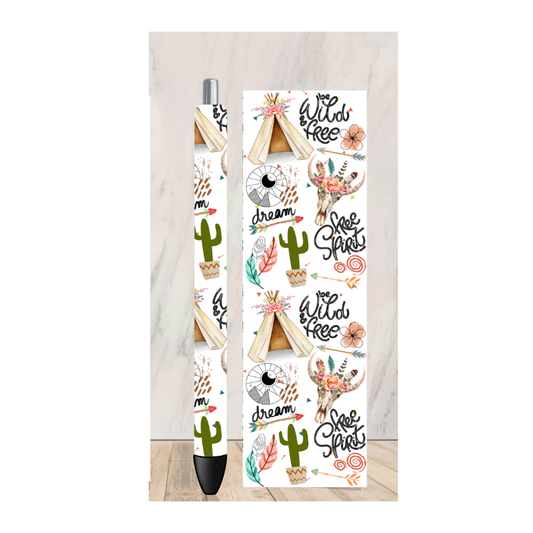 Be Wild and Free Pen Wrap