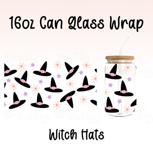 Witch Hats 16oz Can Glass Wrap Vinyl