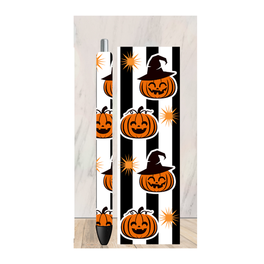 Witch Hat Pumpkins Pen Wrap