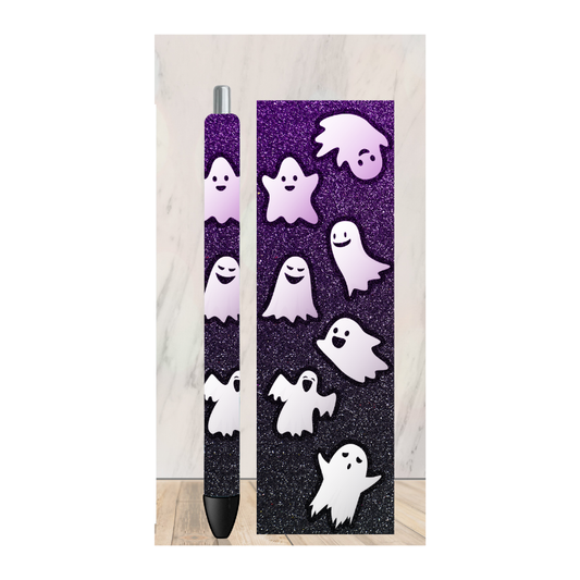 Purple Ghost Pen Wrap