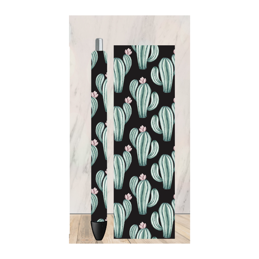 Black Cactus Pen Wrap