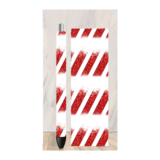 Candy Cane Stripes Pen Wrap