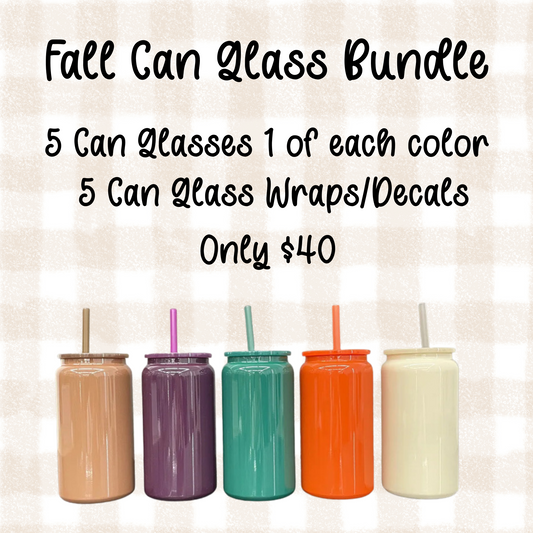 Fall Can Glass Bundle