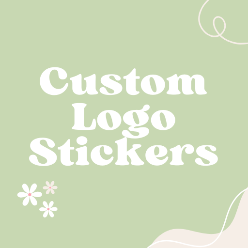 Custom Logo Stickers 100 for $18